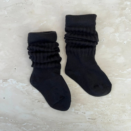 Scrunch Socks- Black